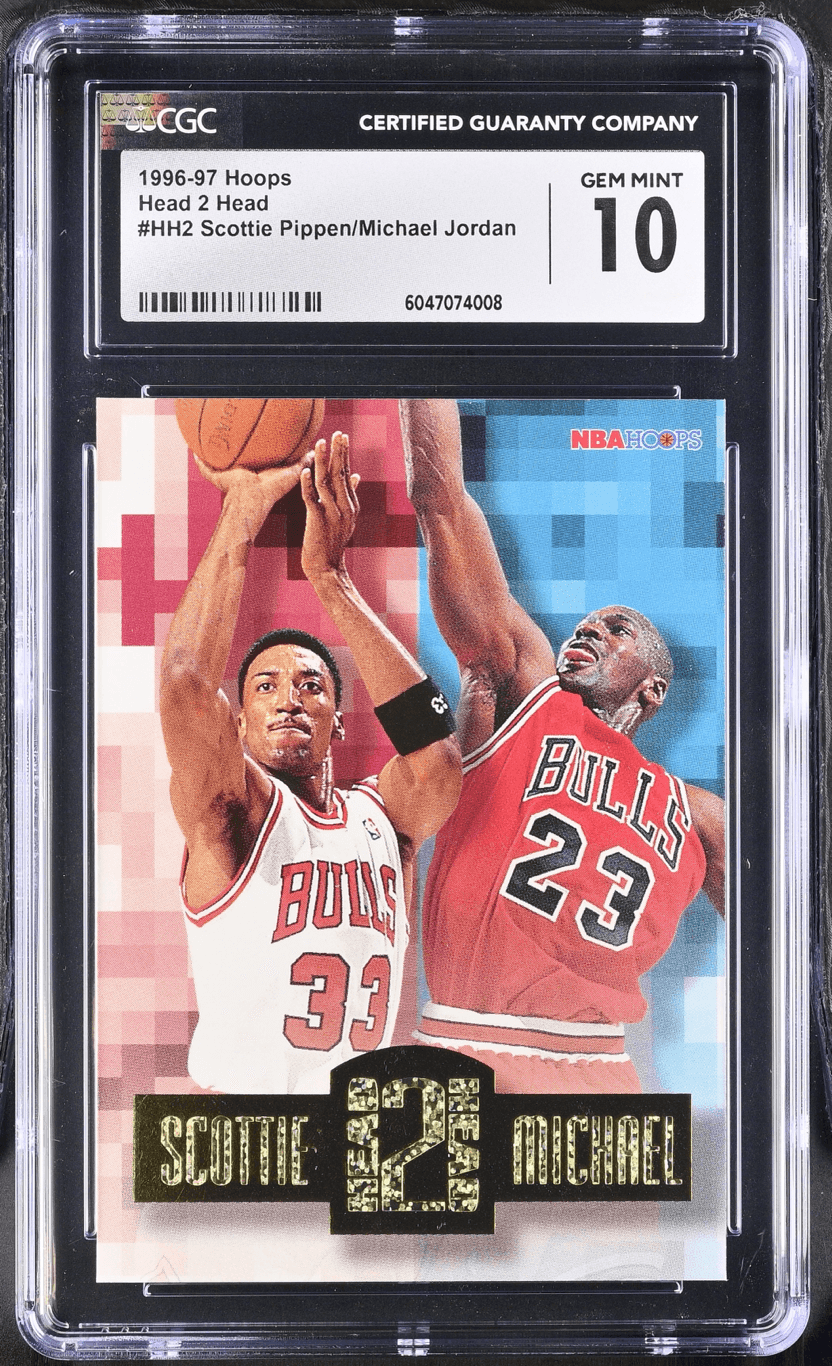 1996-97 Hoops Head 2 Head Jordan/Pippen CGC 10